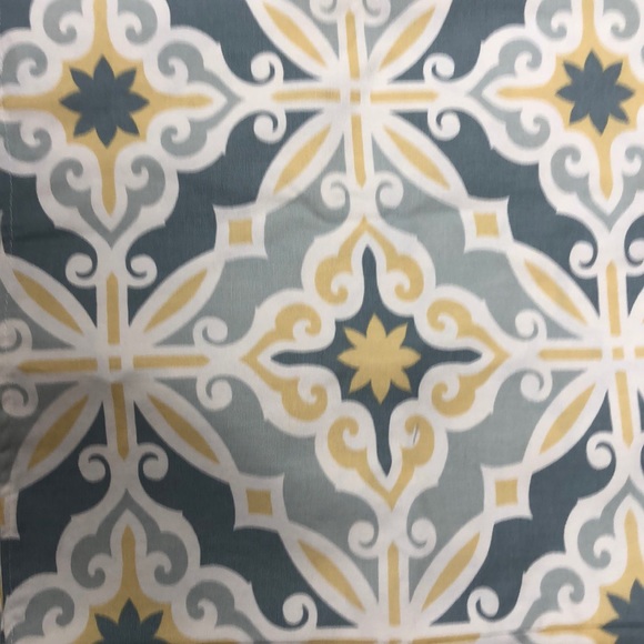 Shower curtain in beautiful gray & yellow! Cotton - Picture 1 of 2